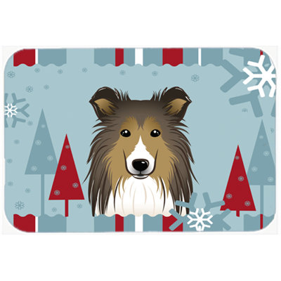 Tatig Sheltie Glass Cutting Board