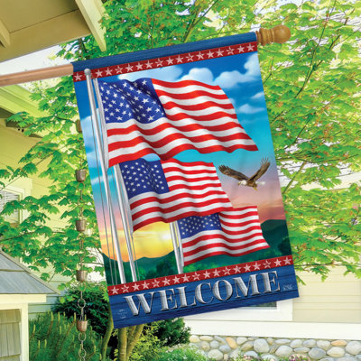 Drapeau de maison flottant drapeaux américains