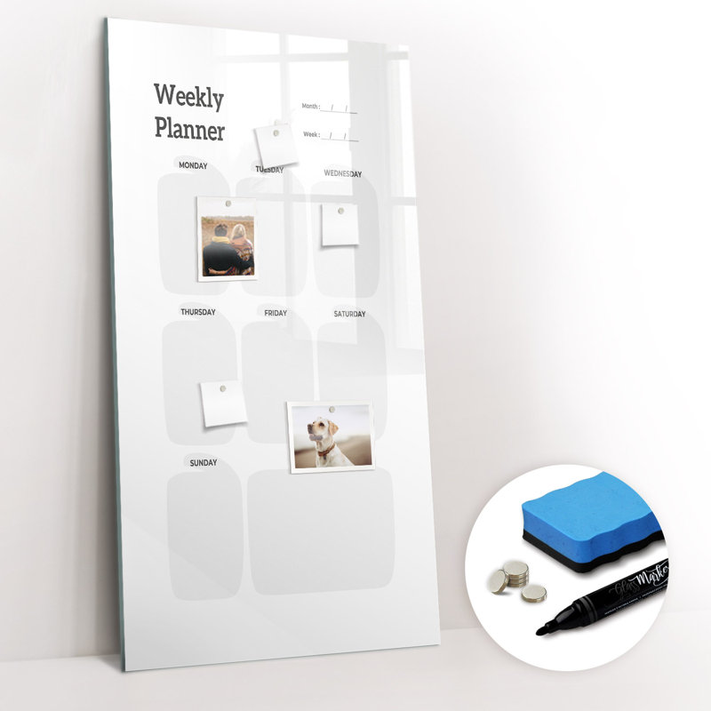 Magnetic Glass Dry Erase Board