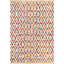 Tapis abstrait en coton fait à la main en ivoire-69592651