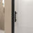 33-32 "x 72" Bifold Shower Door, 1/4"(6mm) Tempered Glass, Matte Black Aluminum Frame, Explosion Proof Film