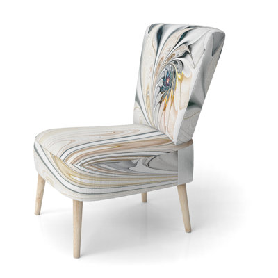 Beautiful Bird Romance I - Traditional Upholstered Side Chair