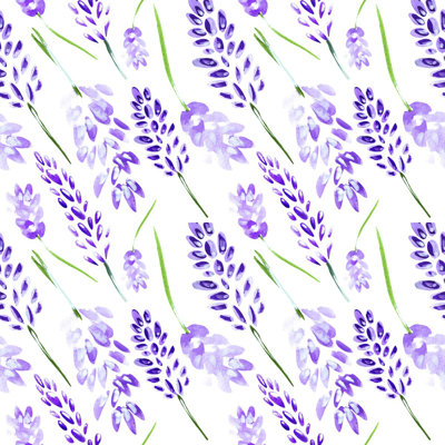 Lilac Flowers Wallpaper Peel & Stick Floral Tile