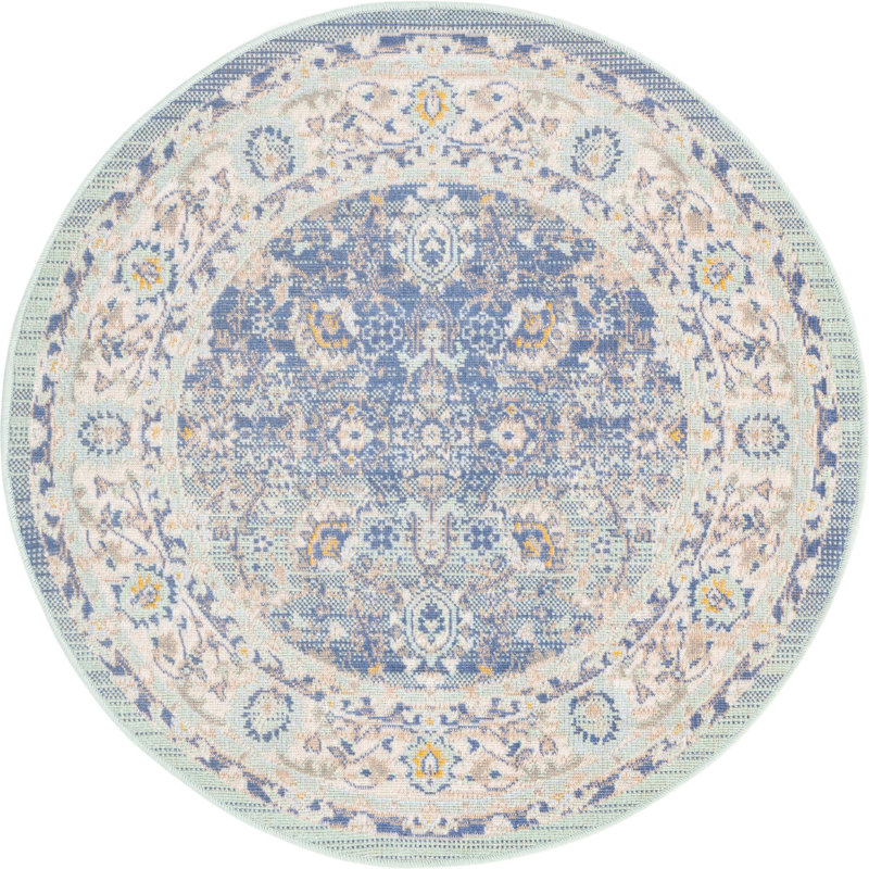 Hillen Oriental Indoor Rug, Round 3'3"