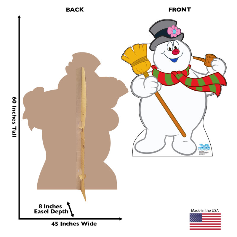 Frosty The Snowman 60'' Cardboard Holiday Standup