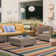 Coastal Stripe Geometric Modern Indoor Outdoor Area Rug