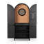 Darts Cabinet-Distressed Black Oak
