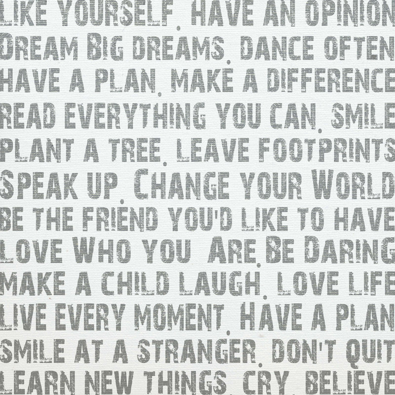 " Words " by Andrea James, 12" H x 12" W  