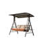 Balancelle de patio Kingston avec auvent réglable et coussins Sunbrella
