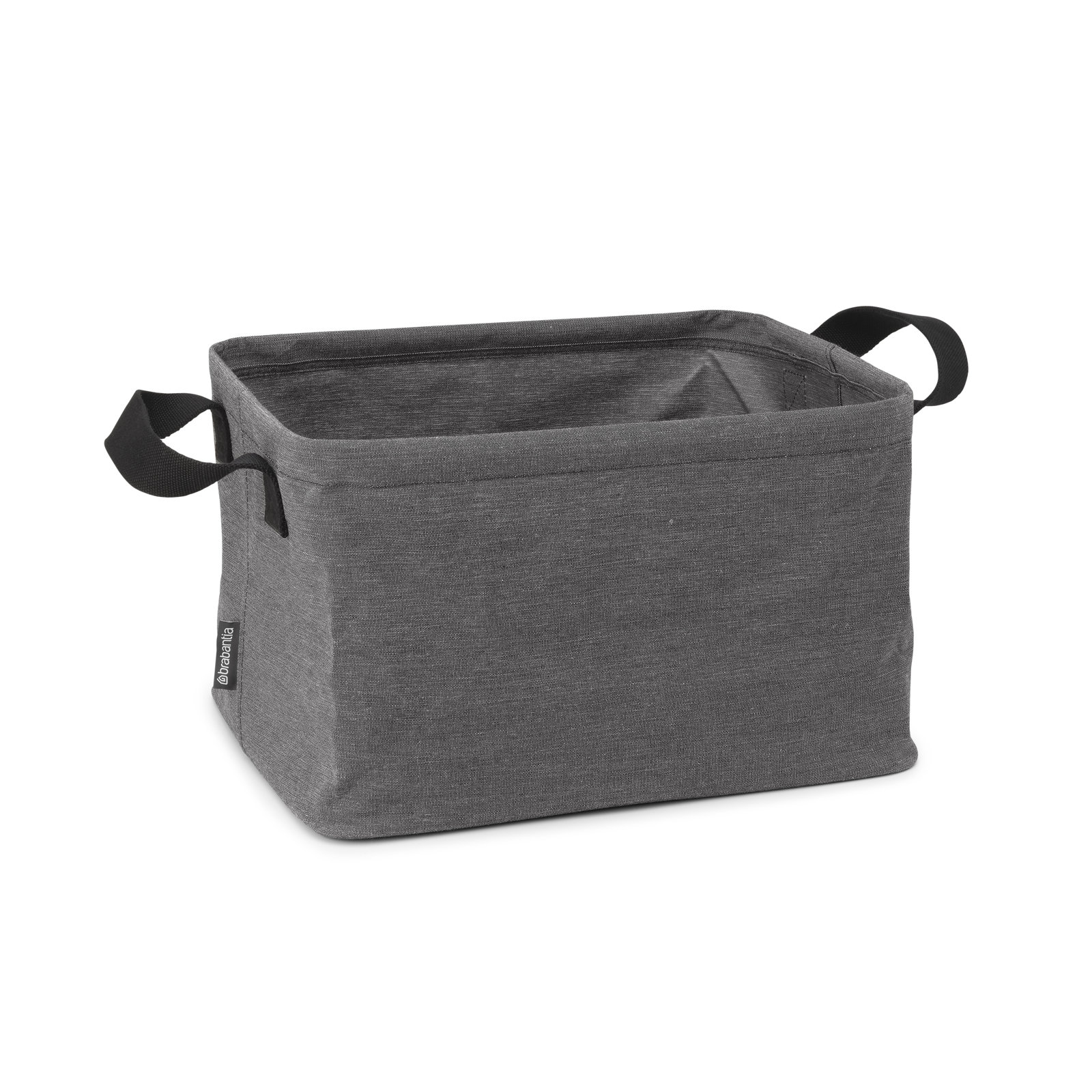 Brabantia Foldable Laundry Basket 9.2 Gallon, Pepper Black