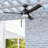54" Port Isle 3 Blade Indoor Outdoor Ceiling Fan with Remote and Light Kit Included