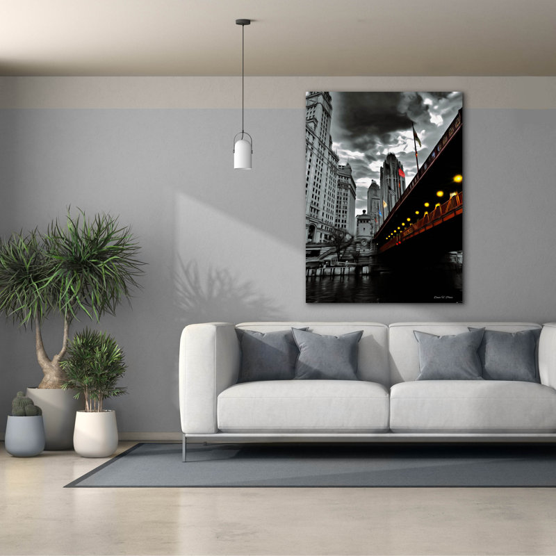 Toile épique Graffiti «Chicago's Iron» par Dante Plata, 40 po x 54 po, H 54 po x l 40 po