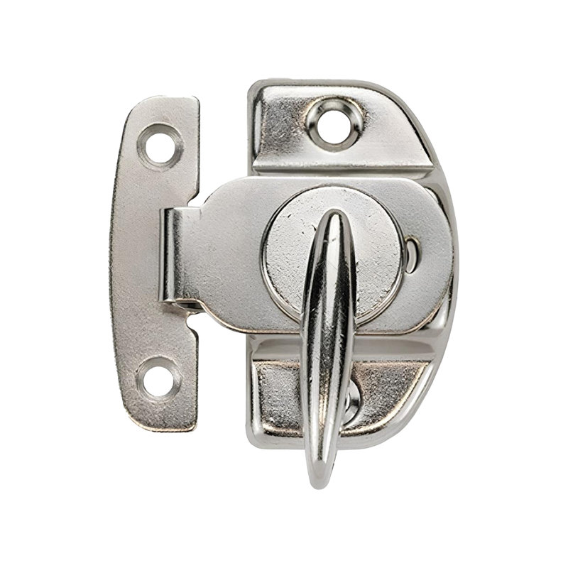 Verrou Brixwell 50-658a avec garde-corps, finition plaquée chrome
