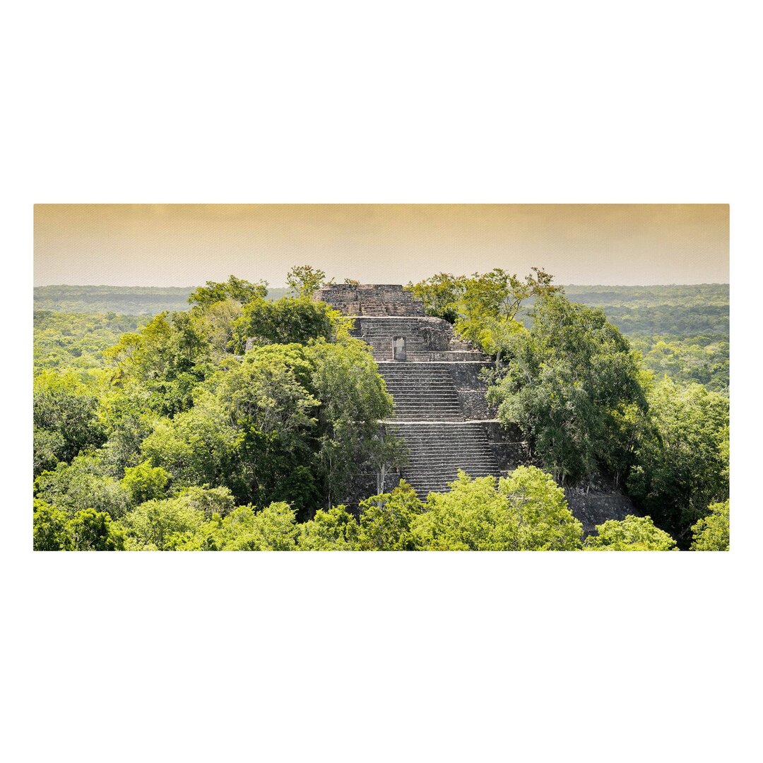 Leinwandbild - Pyramide von Calakmul