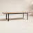 Cenka Outdoor Patio Aluminum Black and Brown Extendable Dining Table