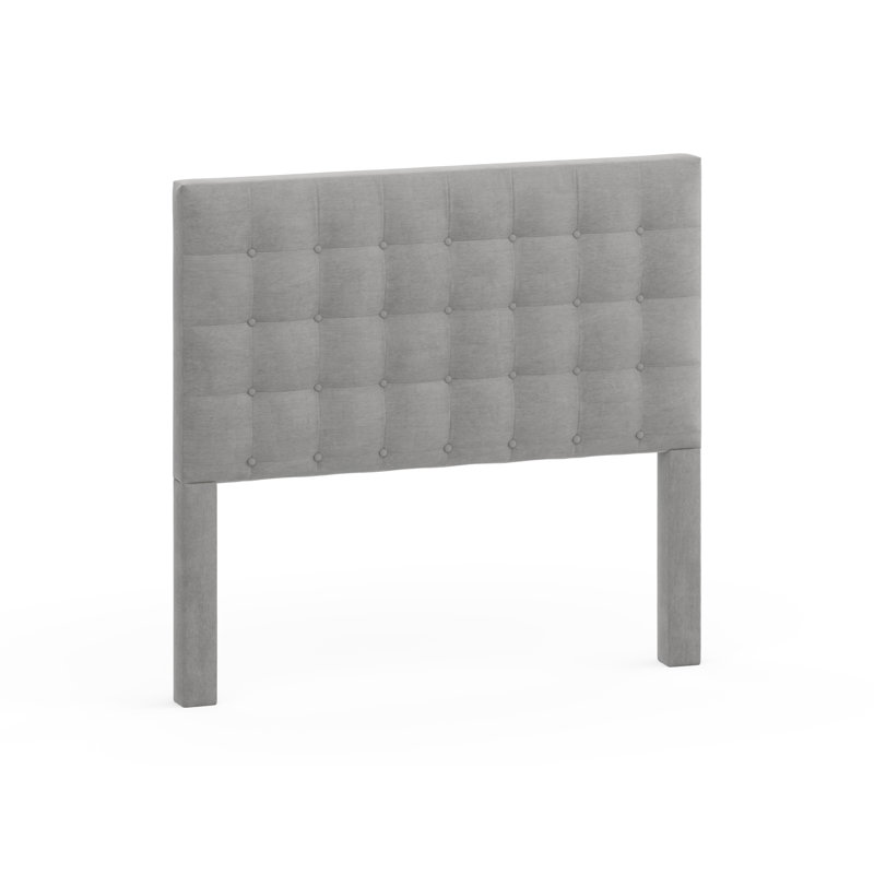 Tête de lit tapissier Salm, Gris, Grand