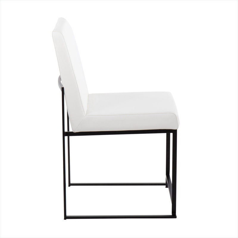 Faux Leather Upholstered Side Chair