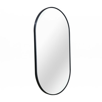 Miroir ovale en métal