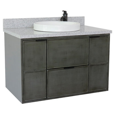 Ensemble de meuble-lavabo simple mural 37 "37"