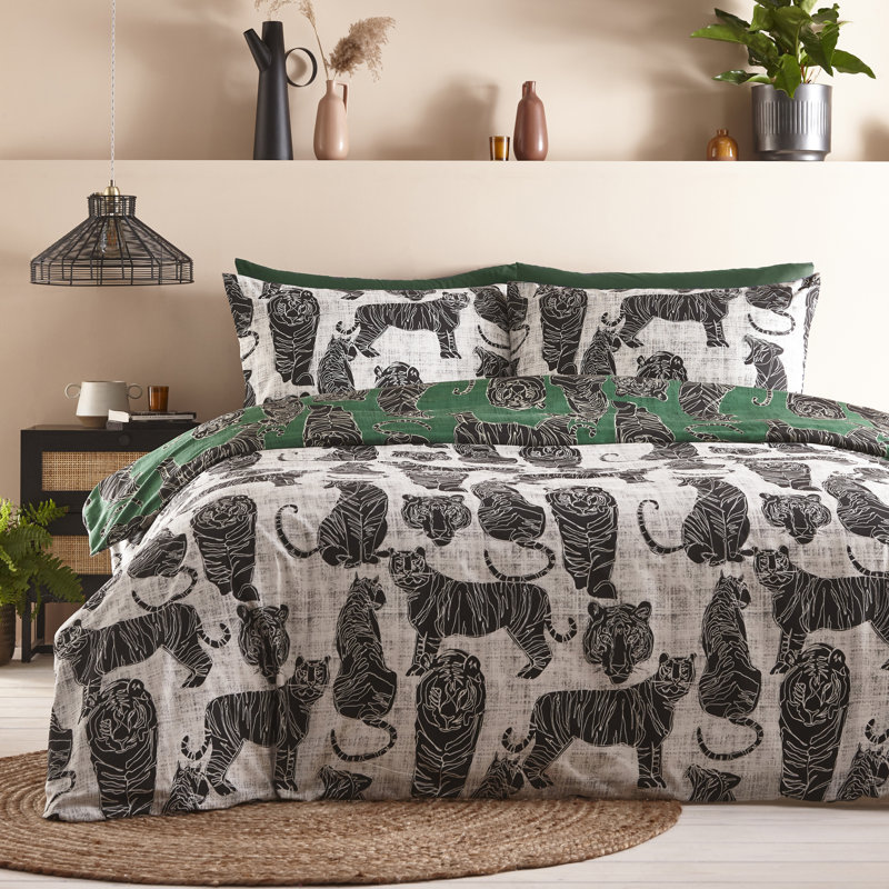 Cotton Blend No Pattern Duvet Cover Set with Pillowcases Included, Double Duvet Cover + 2 Standard Pillowcases