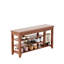 Range-chaussures 100% en bois massif avec porte avant, banc à chaussures en bois massif, 550 livres, porte d'entrée, couloir, range-chaussures avec espace pour les bottes