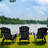 Plastic Folding and Adjustable Adirondack Chair with Ottoman-853777703