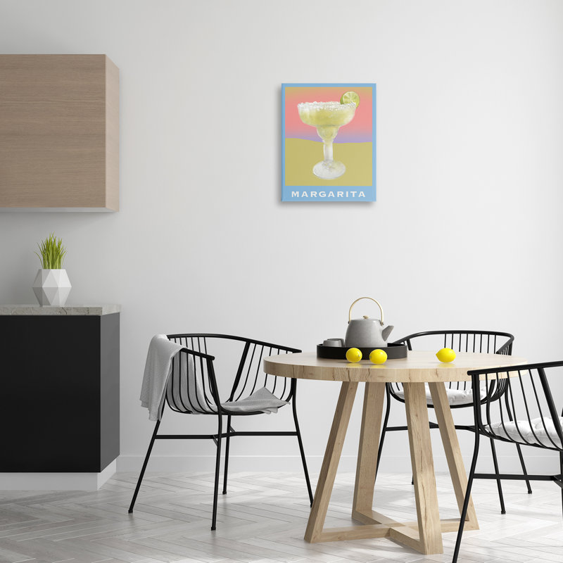 Margarita sur toile dégradée délavée, design par Matthew Piotrowicz, H 20 po x l 16 po