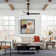 54" Blitzen 3 - Blade Smart Ceiling Fan With Remote Control Included, Works With Google Assistant, Amazon Alexa, iOS And Android APP