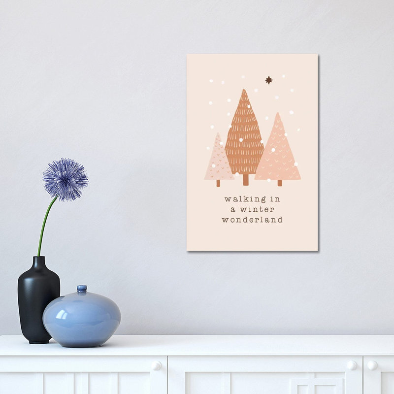 «Walking in a Winter Wonderland» par Orara Studio - reproduction d'art, Pas de tapis, Toile tendue