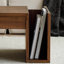 Table basse en bois massif au design rétro