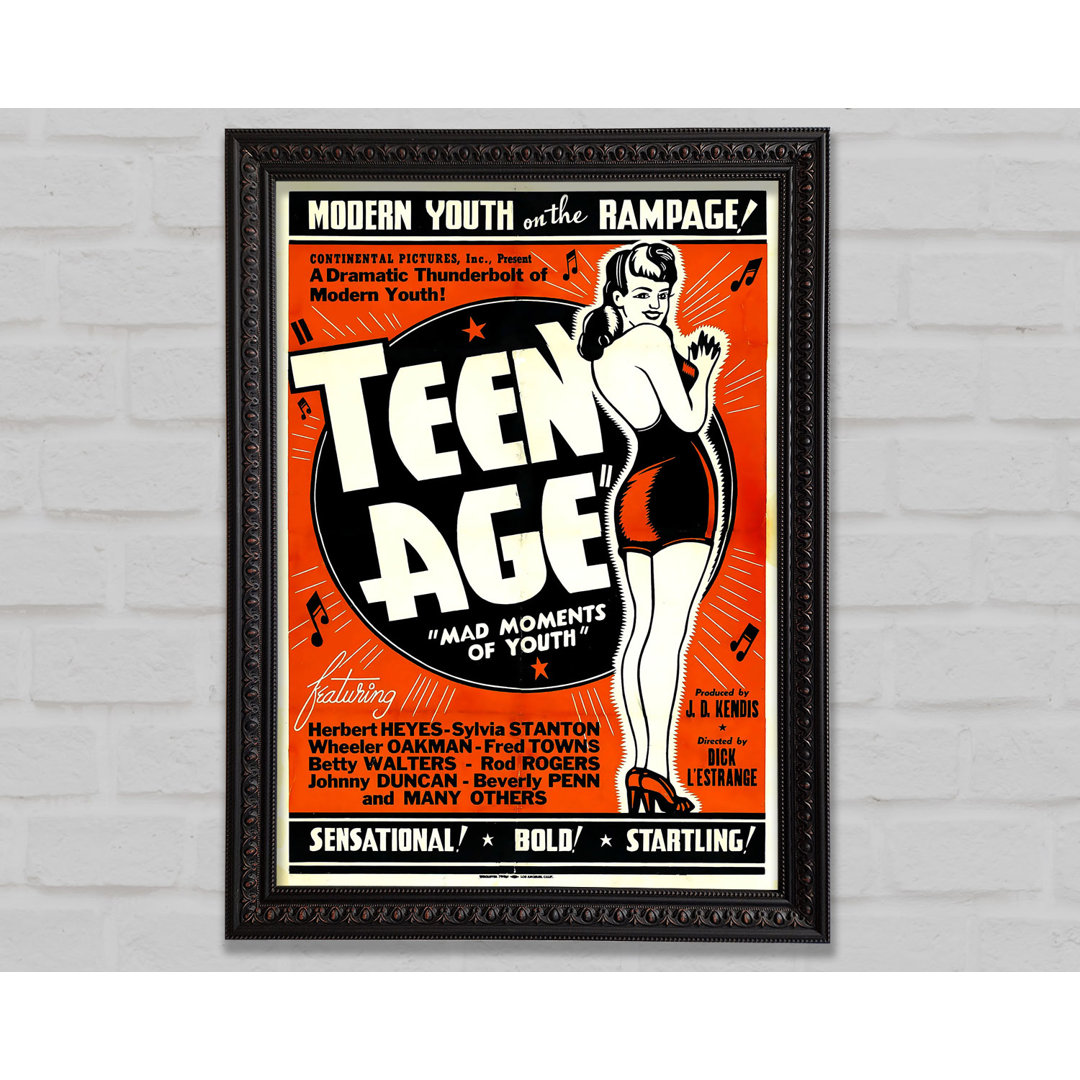 Teen Age 1944 Poster 1 - Einzelne Bilderrahmen Kunstdrucke