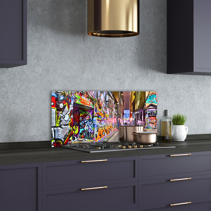 Lisset 50cm W x 100cm L Glass Peel and Stick Panel