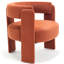 Chaise d'appoint avec pieds en bois robustes-129543159