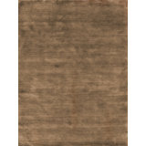 Dove Hand Loomed Wool Area Rug in Taupe
