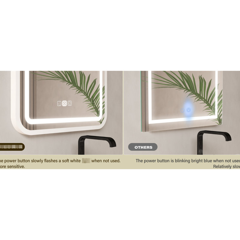 Miroir de salle de bain 32X24, 31,62 po x 24,66 po
