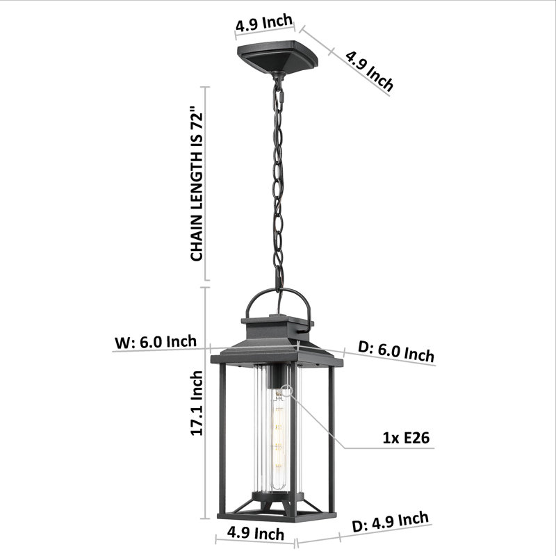 Waterproof Outdoor Pendant Light