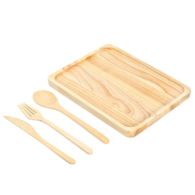 Union Rustic Alfreida Rubber Divided Serving Dish