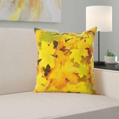 Floral Microsuede Throw Pillow