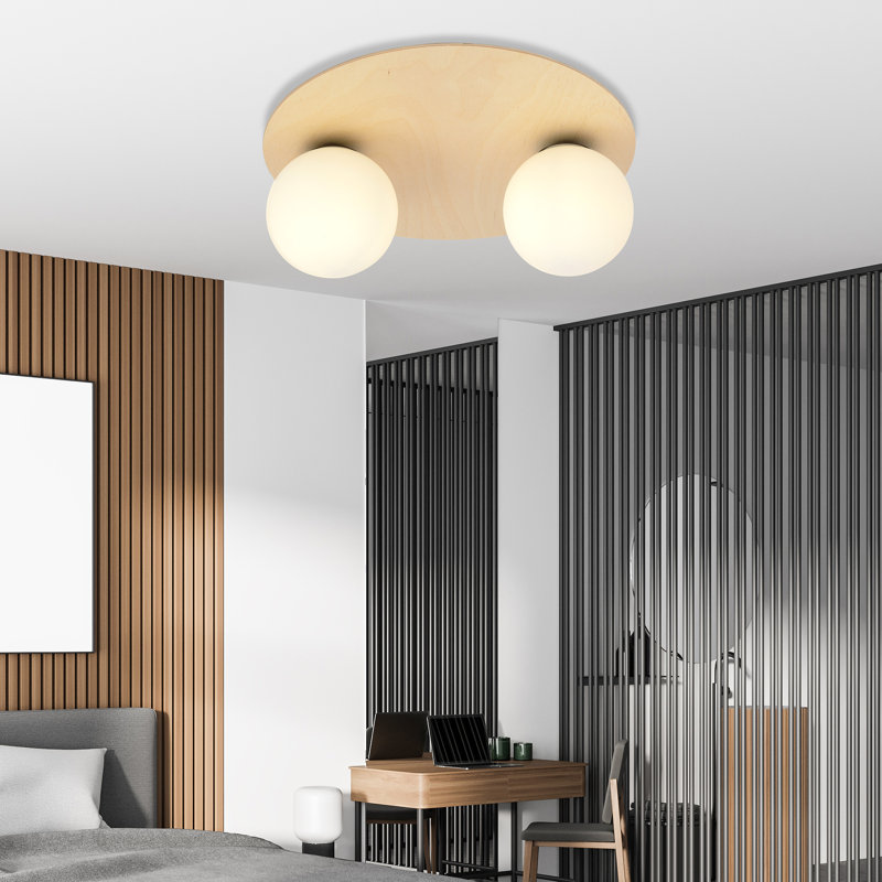 Aloisio Glass Flush Mount