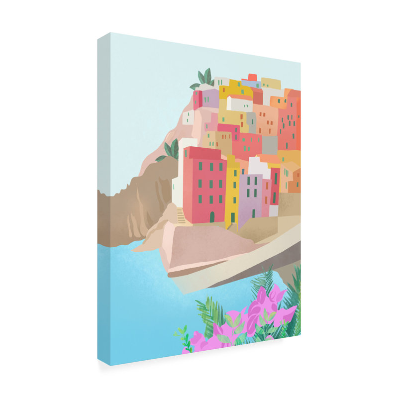 Italie sur toile, H 24 po x l 18 po x P 2 po