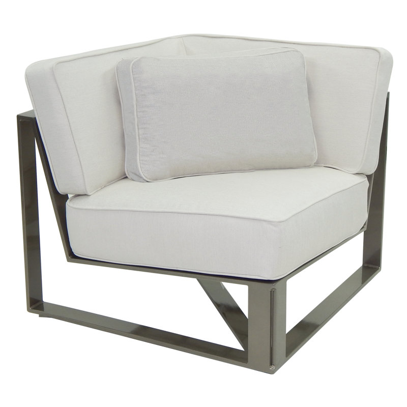 Unité d'angle modulaire carrée Park Place avec un oreiller