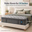 Matelas hybride ferme de 35,5 cm (14 po) livré dans une boîte, avec mousse à mémoire de forme et ressorts ensachés individuellement. Absorption des mouvements garantie.-1293488240