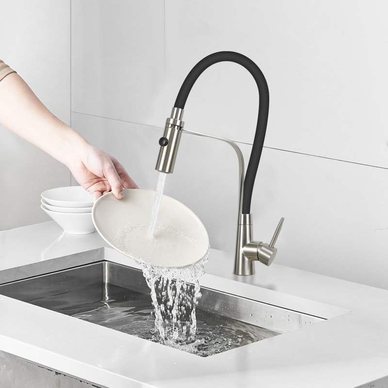 Belfry Kitchen Langworthy Pull Down Kitchen Faucet