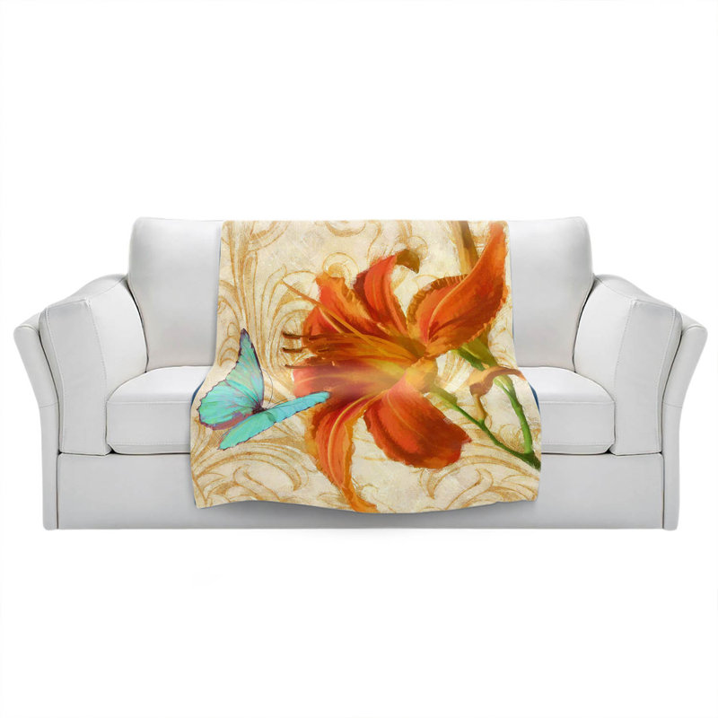 Hand Woven Throw Blanket, 51" W x 60" L