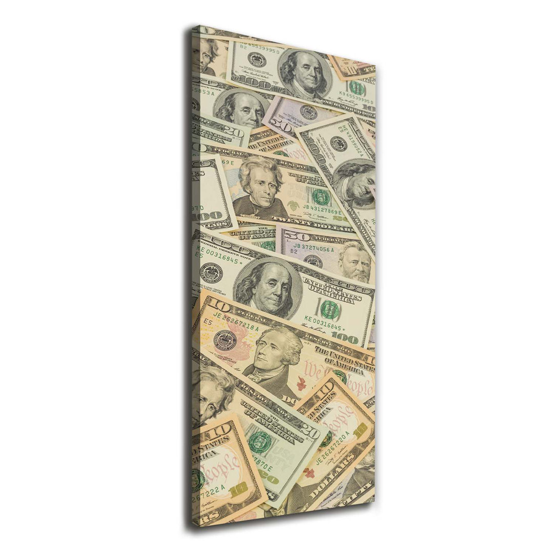 Dollar-Banknoten - Kunstdrucke auf Leinwand - Wrapped Canvas