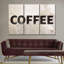 «Coffee Grunge Signage», ensemble de 3 impressions sur toiles par Vintage Charm Collective-45673489