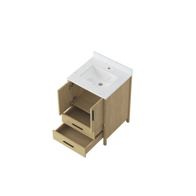 Meuble-lavabo de salle de bain, meuble-lavabo avec rangement Freestangding avec comptoir et trou pour robinet