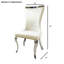 Chaise d'appoint Glam Style 2pc