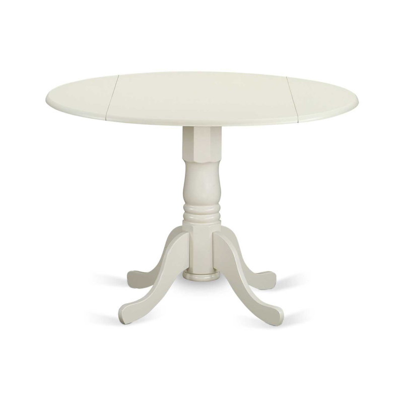 Ensemble de salle à manger Maytham, Blanc lin, 3 pièces : 1 table, 2 chaises