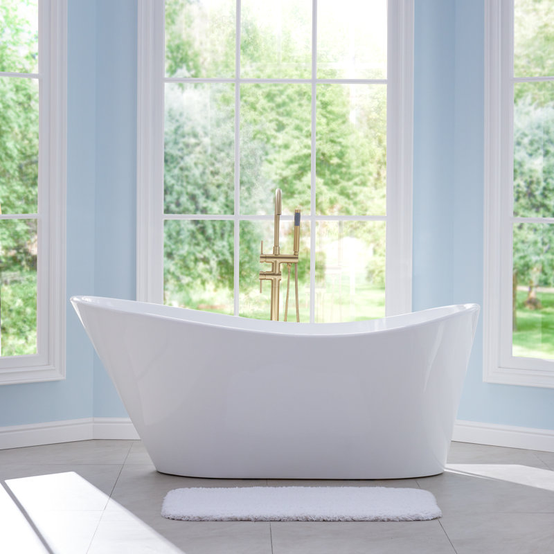 67'' x 31.5'' Freestanding Acrylic Bathtub